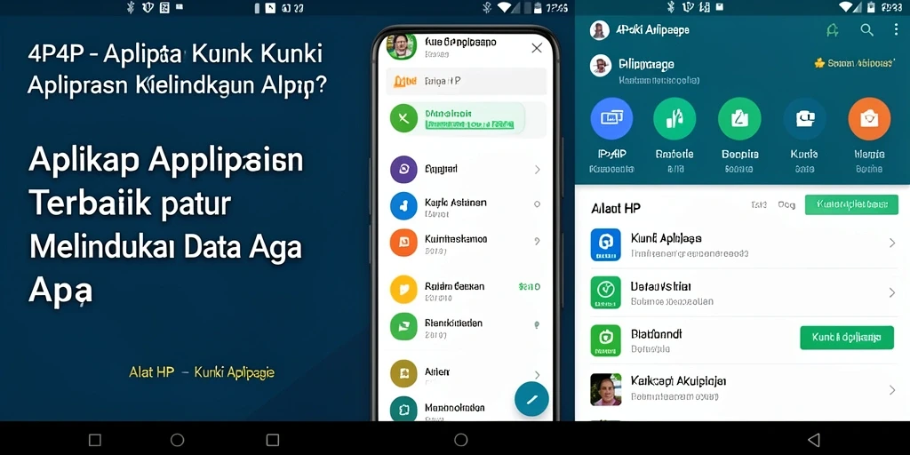 Tampilan antarmuka aplikasi 4P4P yang sederhana dan mudah digunakan.