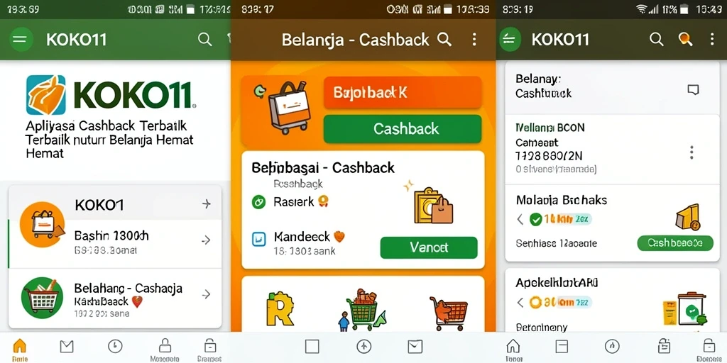 Antarmuka KOKO11 yang intuitif untuk pengalaman Cashback optimal.