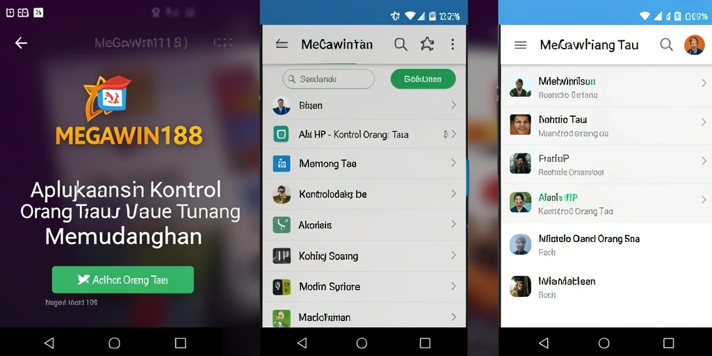 Antarmuka intuitif MEGAWIN188 untuk kontrol orang tua.