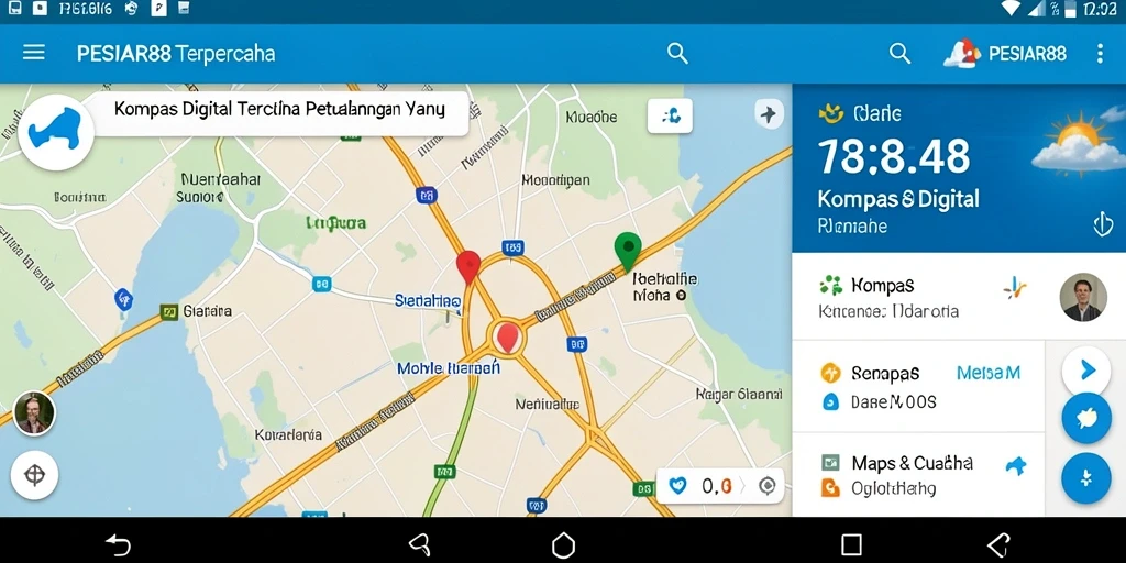 Tampilan antarmuka PESIAR88 yang sederhana dan informatif.