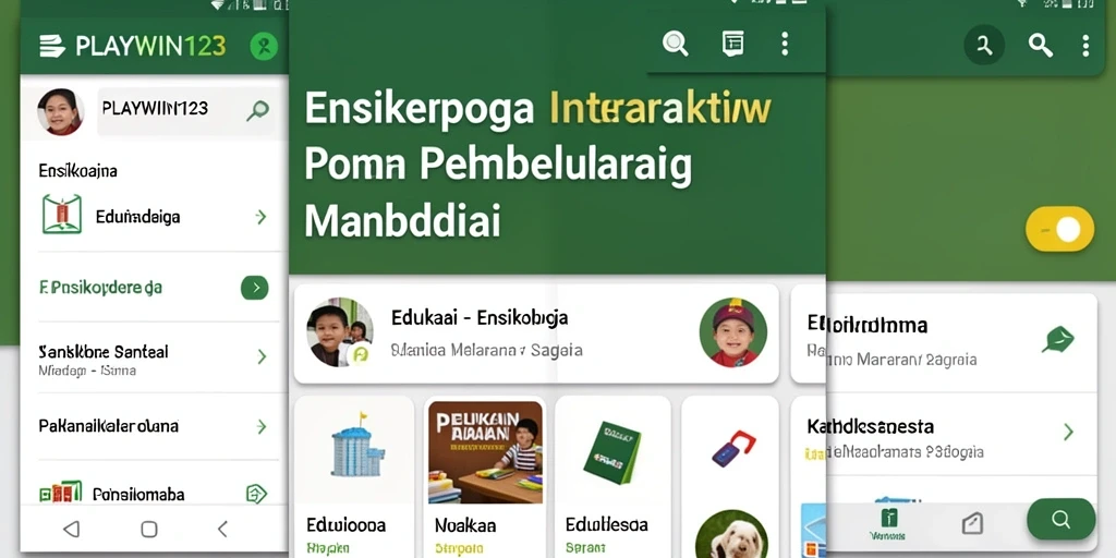 Antarmuka interaktif PLAYWIN123 yang menarik dan informatif.